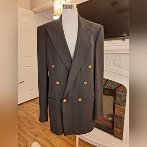 Christian Dior Black Double-Breasted Mens Blazer